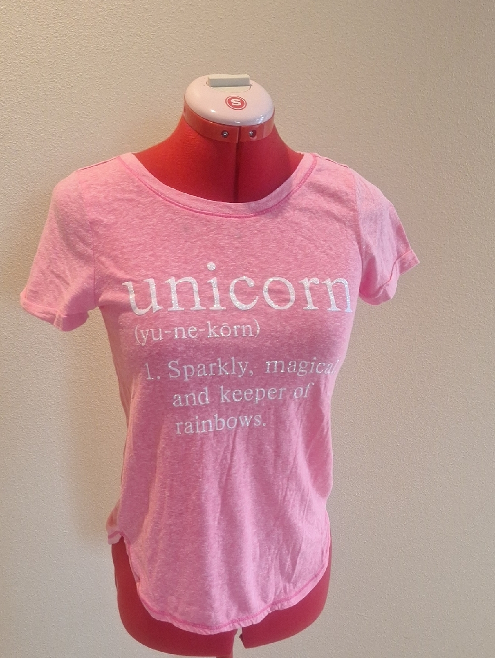 Justice Pink 'unicorn' Graphic Tee Size 14 Girl